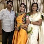 Navya Nair with her parents