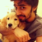 Shivam Patil with his dog