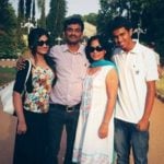 Shritama Mukherjee with family