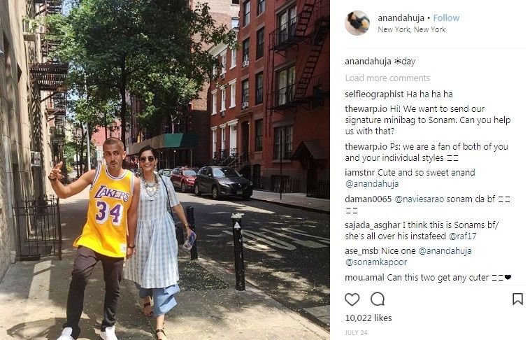 Sonam Kapoor and Anand Ahuja in New York