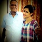 Sonia Balani with her father