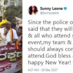 Sunny Leone - Activists protesting against her performance in Bengaluru