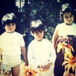 Waseem Mushtaq with his sisters- Childhood Picture