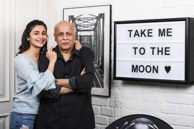 Alia Bhatt With Father In Her House