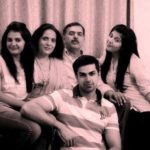 Harshvardhan Ahlawat with family