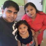 Kavya Ramani with parents