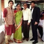 Kunal Devalkar with his parents and brother Saivijay Devalkar