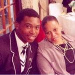 Lungi Ngidi with his mother
