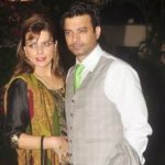 Rahul Bhat with his wife