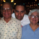 Russell Peters with his parents