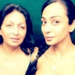Sabrina Bajwa with her mother