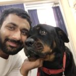 Saksham Yadav, a dog lover