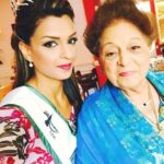 Sarish Khan with her grandmother