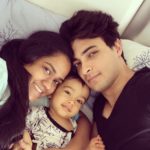 Ayush Sharma with his wife Arpita Khan and son Ahil