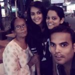 Disha Pandey with her mother, brother, and sister