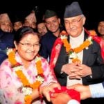 K P Sharma Oli With His Wife Radhika Shakya
