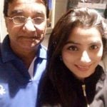 Neha Marda with her father