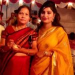 Pallavi Shukla with her mother