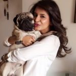Perneet Chauhan with her Dog