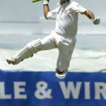Ricky Ponting Celebrates His First Double Century During Play Against West Indies (April 2003)