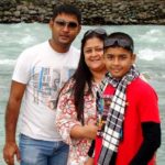 Riyan Parag (Childhood) with his parents