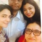 Shweta Bhardwaj with her parents and sister