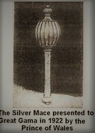 Silver Mace Presented To Gama By Prince od Wales