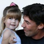 Stephen Fleming With His Daughter Tayla
