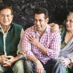 Sushila Charak with her husband Salim and son Salman