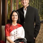 Vikram Chandra With His Wife Seema Chandra
