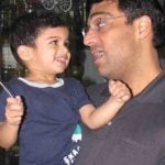 Viswanathan Anand With His Son Akhil