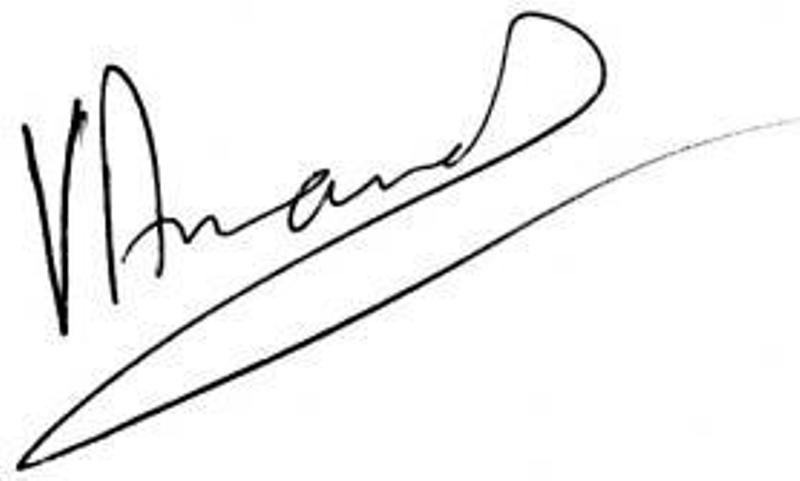 Viswanathan Anand Autograph