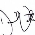 Daniel Vettori's Signature