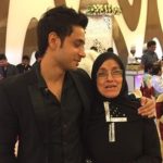 Adnan Khan with his mother