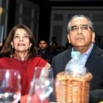 Aroon Purie With His Wife Rekha Purie