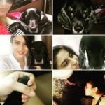 Ashlesha Savant with her pet dog
