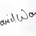 David Warner signature