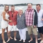 David Warner with his family, from left (wife, parents, and brother)