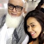 Firoza Khan with her father