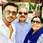 Harshvardhan Deo with his parents