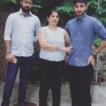 Kanishk Seth With His Mother and Brother