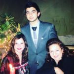 Muskan Sethi's mother on right, sister on left and brother in the middle