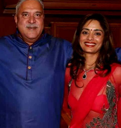 Pinky Lalwani with Vijay Mallya