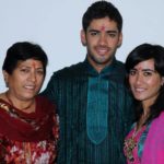 Prashant Chopra With His Mother Beas Chopra And Sister