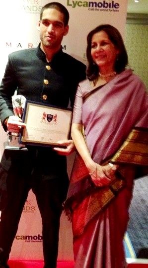 Sameera Tyabjee with her son Siddharth Mallya