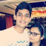Vidit Sharma with his sister