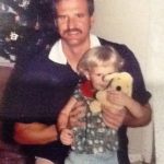 Erin Holland childhood photo with her father