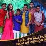 Hemant Brijwasi and his brothers on the set of Rising Star 2