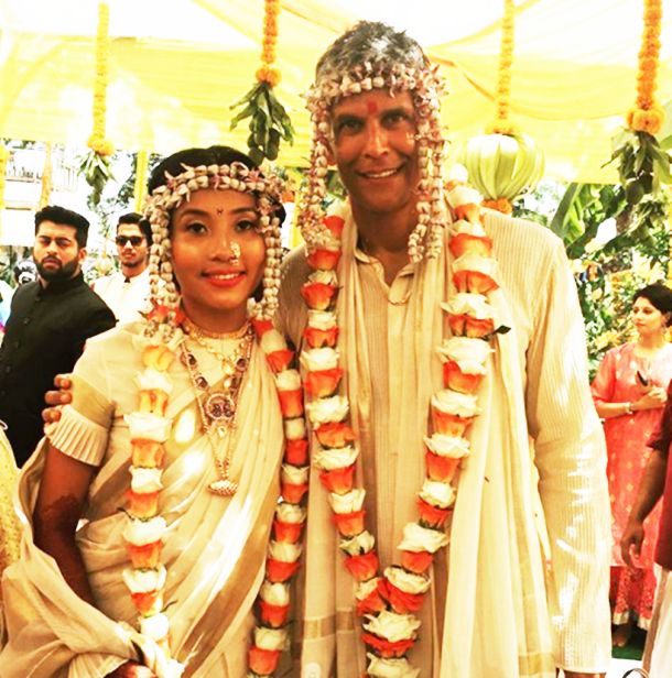 Milind Soman and Ankita Konwar wedding