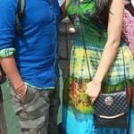 Neha Singh Mishra with her husband